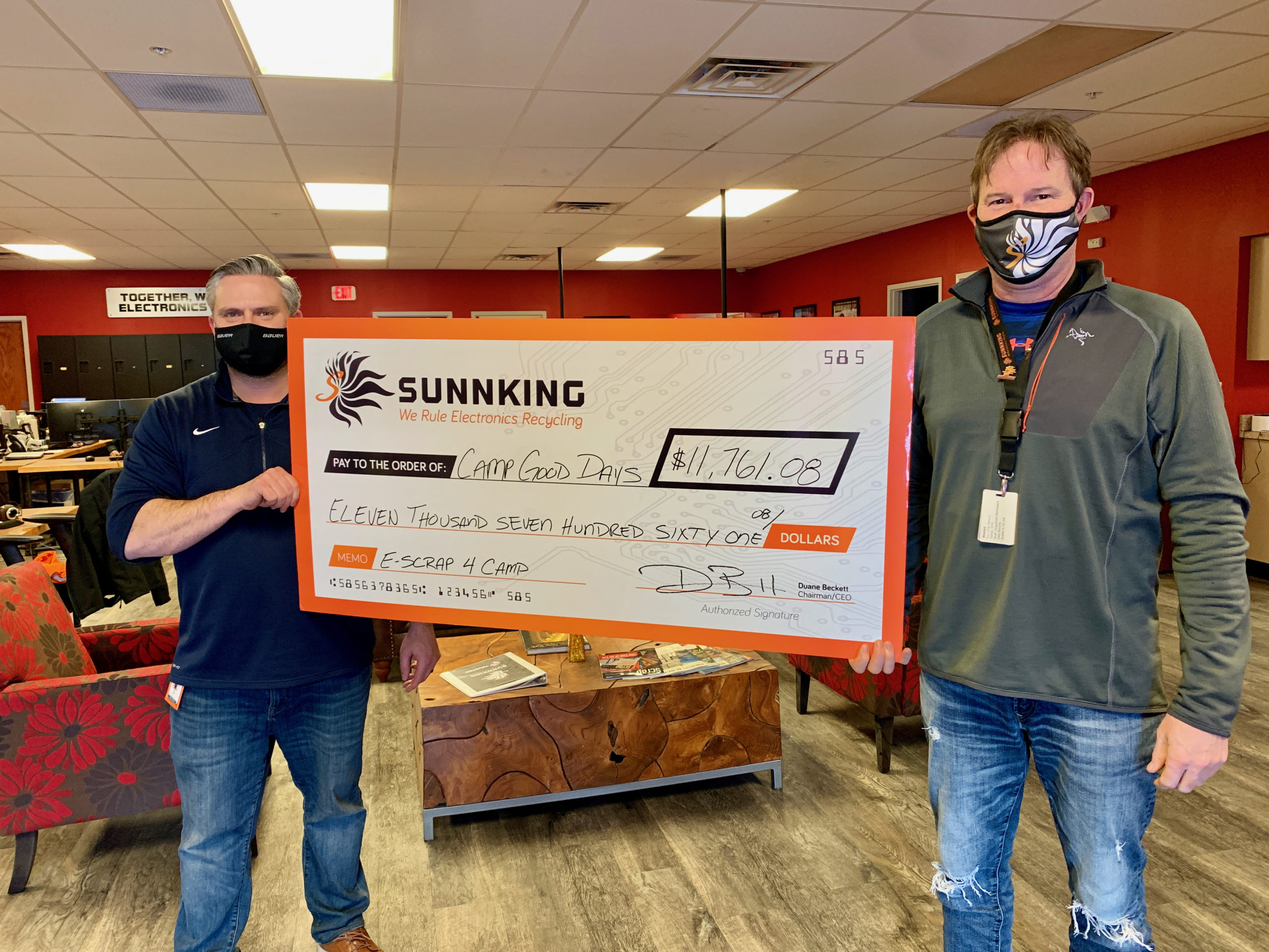 Sunnking Raises More Than $11,000 for Nonprofit Helping Children and Families With Cancer