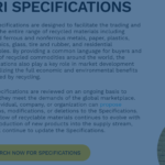 ISRI's new Specs Website is displayed