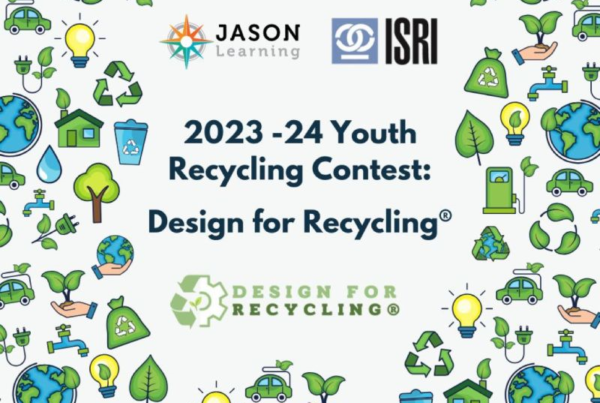 The 2023-24 ISRI and Jason Learning Youth Recycling Awareness contest theme is announced